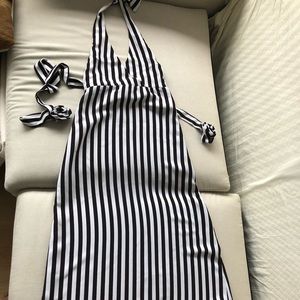 Alice + Olivia striped gown.